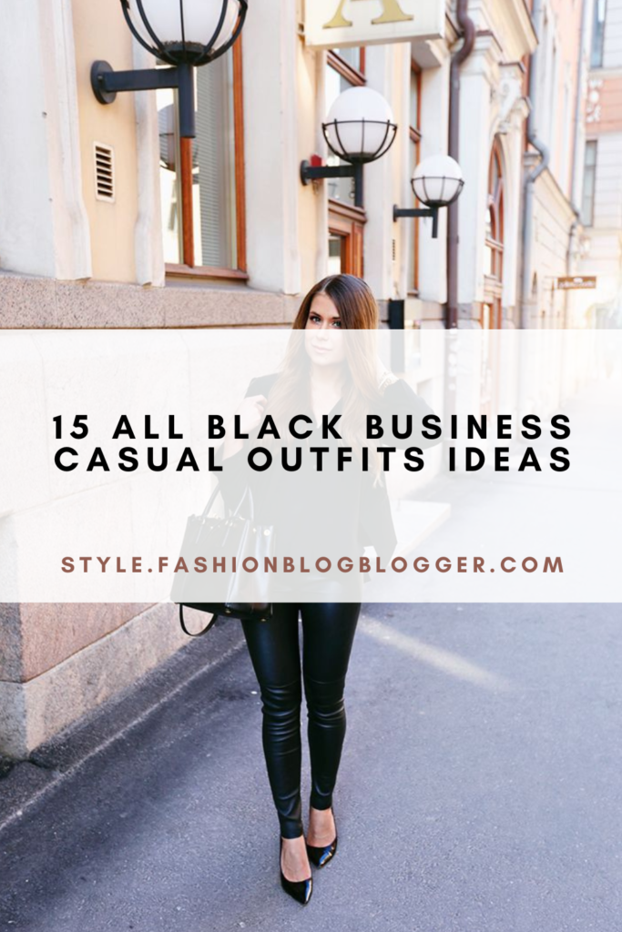 15 All Black Business Casual Outfits Ideas