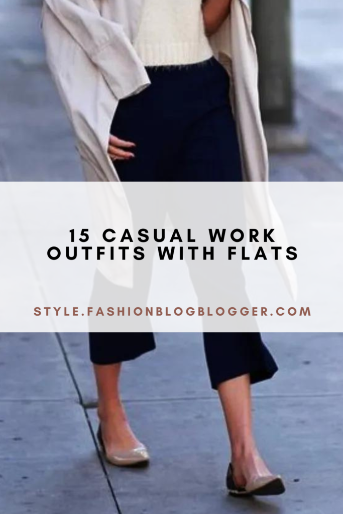 15 Casual Work Outfits With Flats